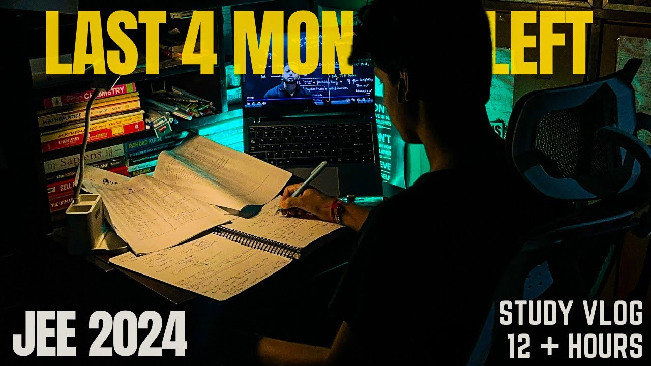 Honest day in the Life of a JEE Aspirant | 12+ Hour Jee Study Vlog #studyvlog #jee