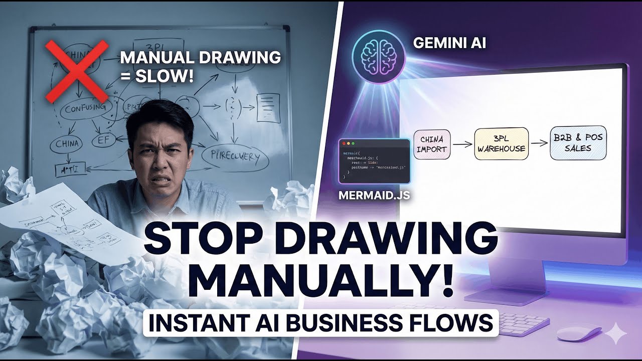 Create Professional Flowcharts in Seconds with Gemini & Mermaid.js