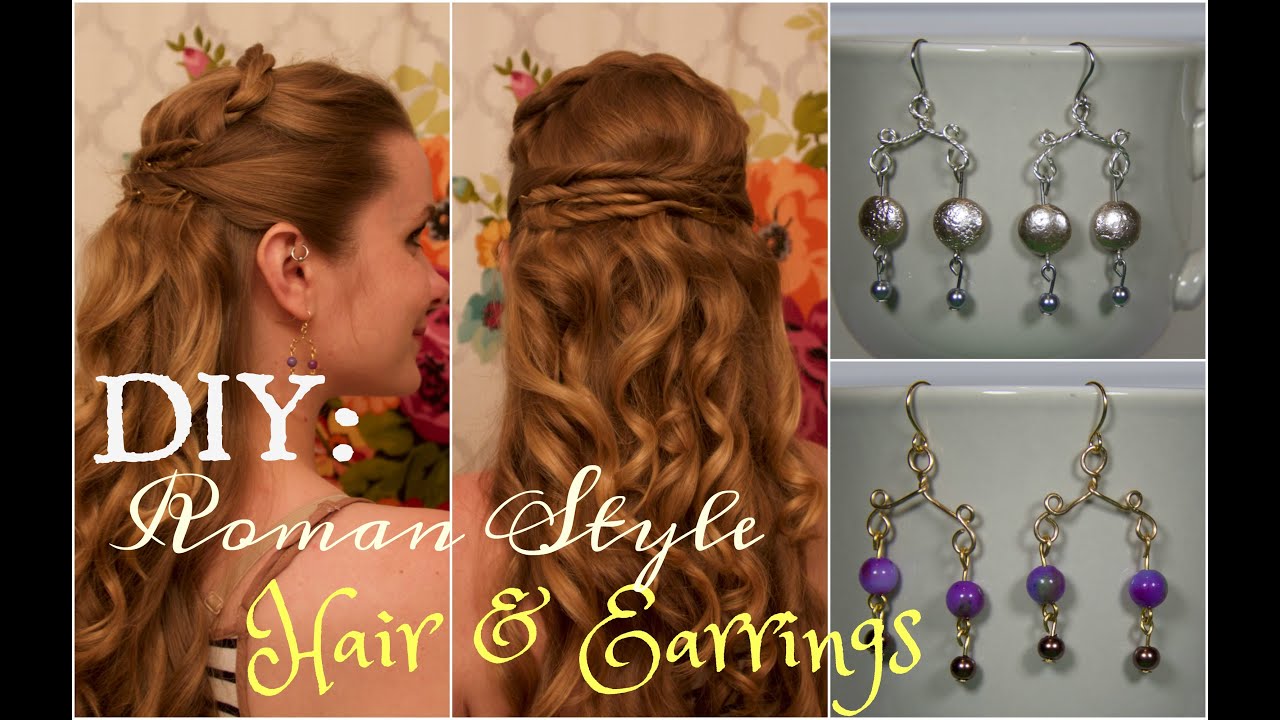 DIY Hair & Earrings, Inspired by the HBO Series, Rome.