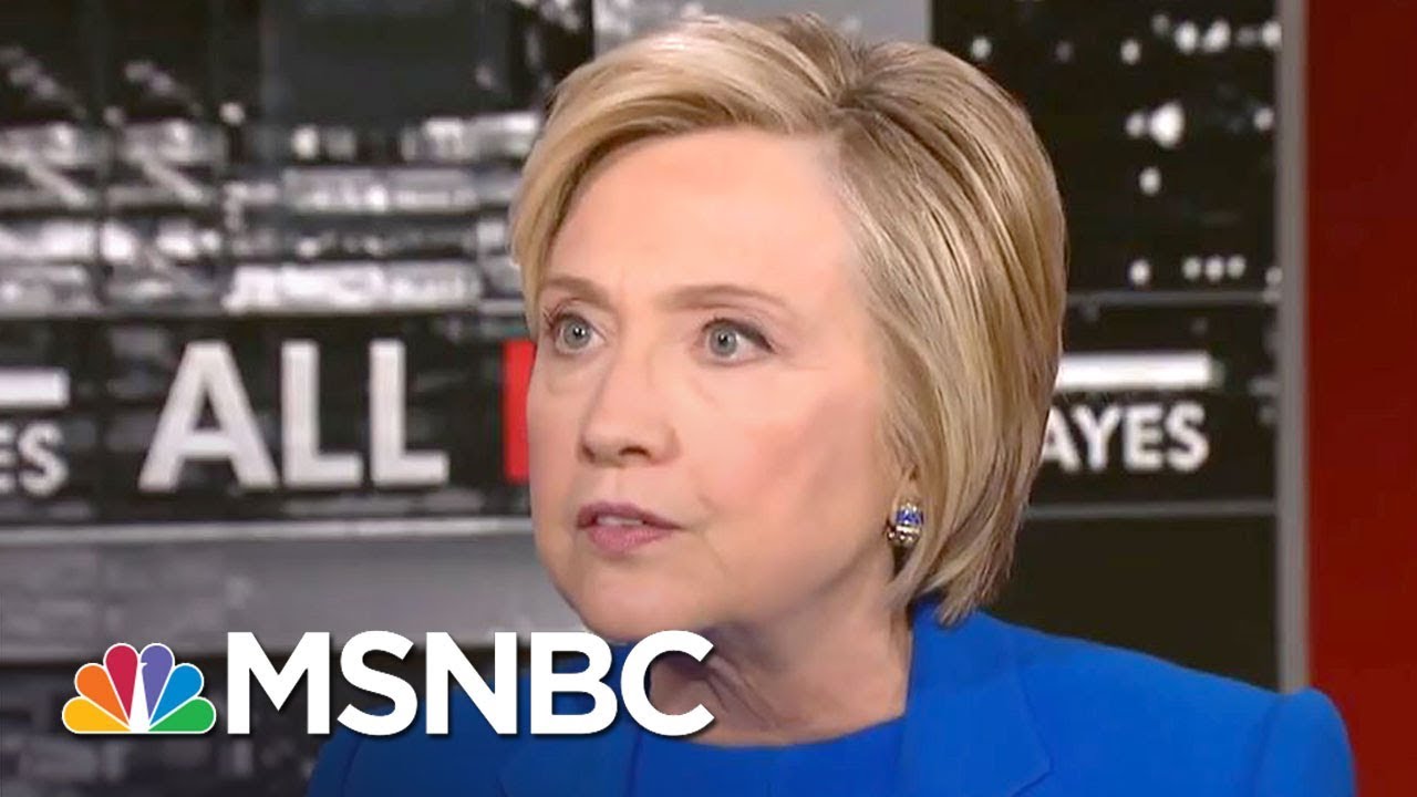 Hillary Clinton: 'Quite Telling' Donald Trump Attacks Black Athletes Not Neo-Nazis | All In | MSNBC