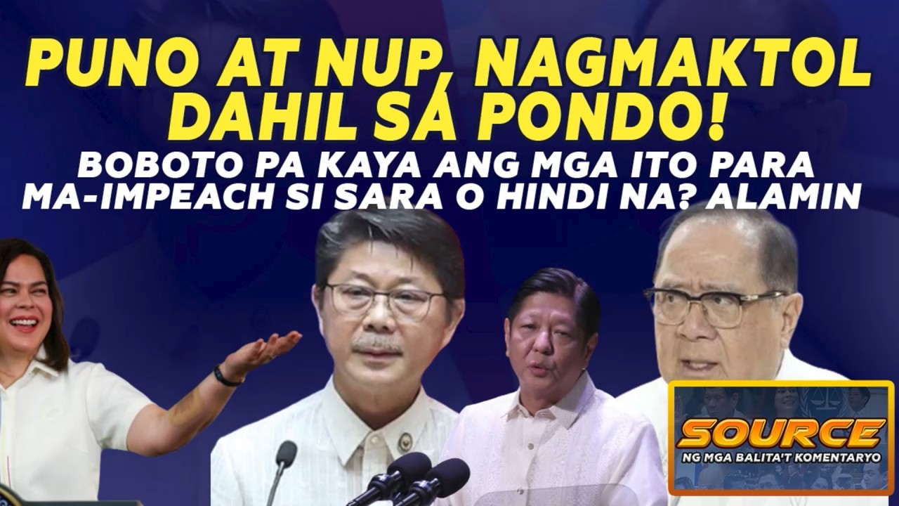 PUNO AT NUP, NAGMAKTOL DAHIL SA PONDO! BOBOTO PA KAYA ANG MGA ITO PARA MA-IMPEACH SI SARA O HINDI?