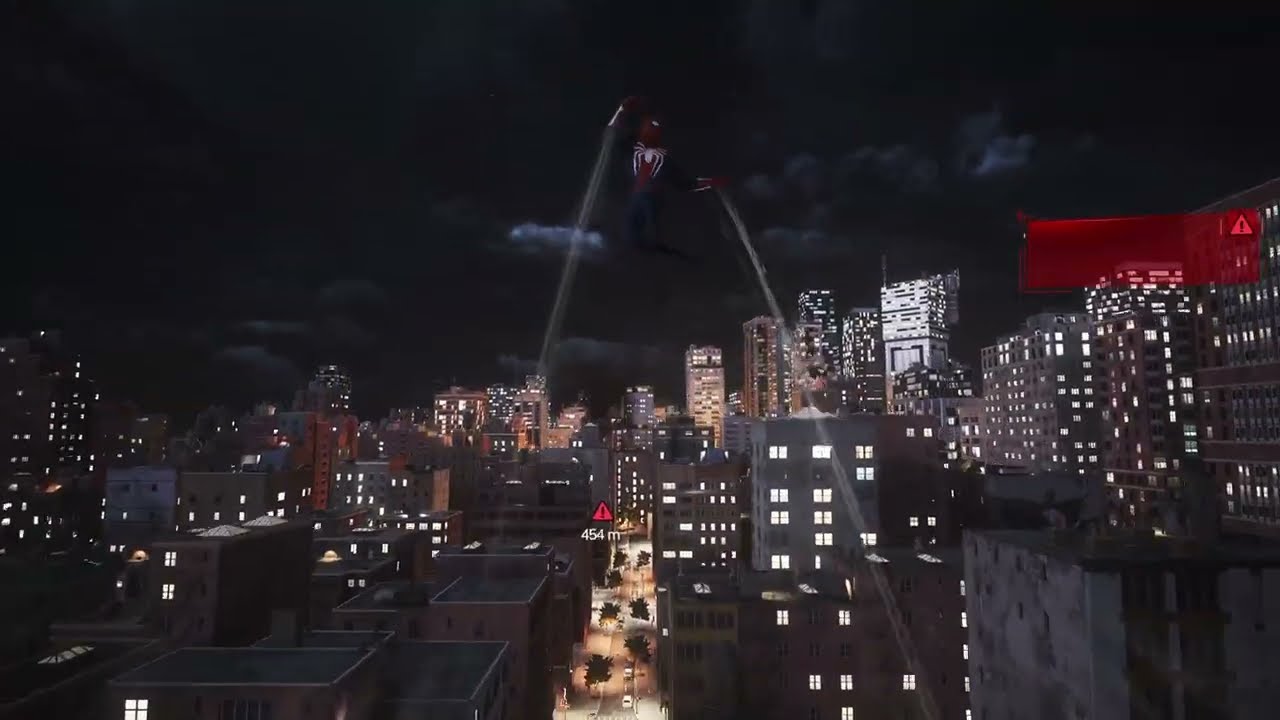 Marvel's Spider-Man 2 Peter Night Time Swinging (Advanced Suit 1.0)
