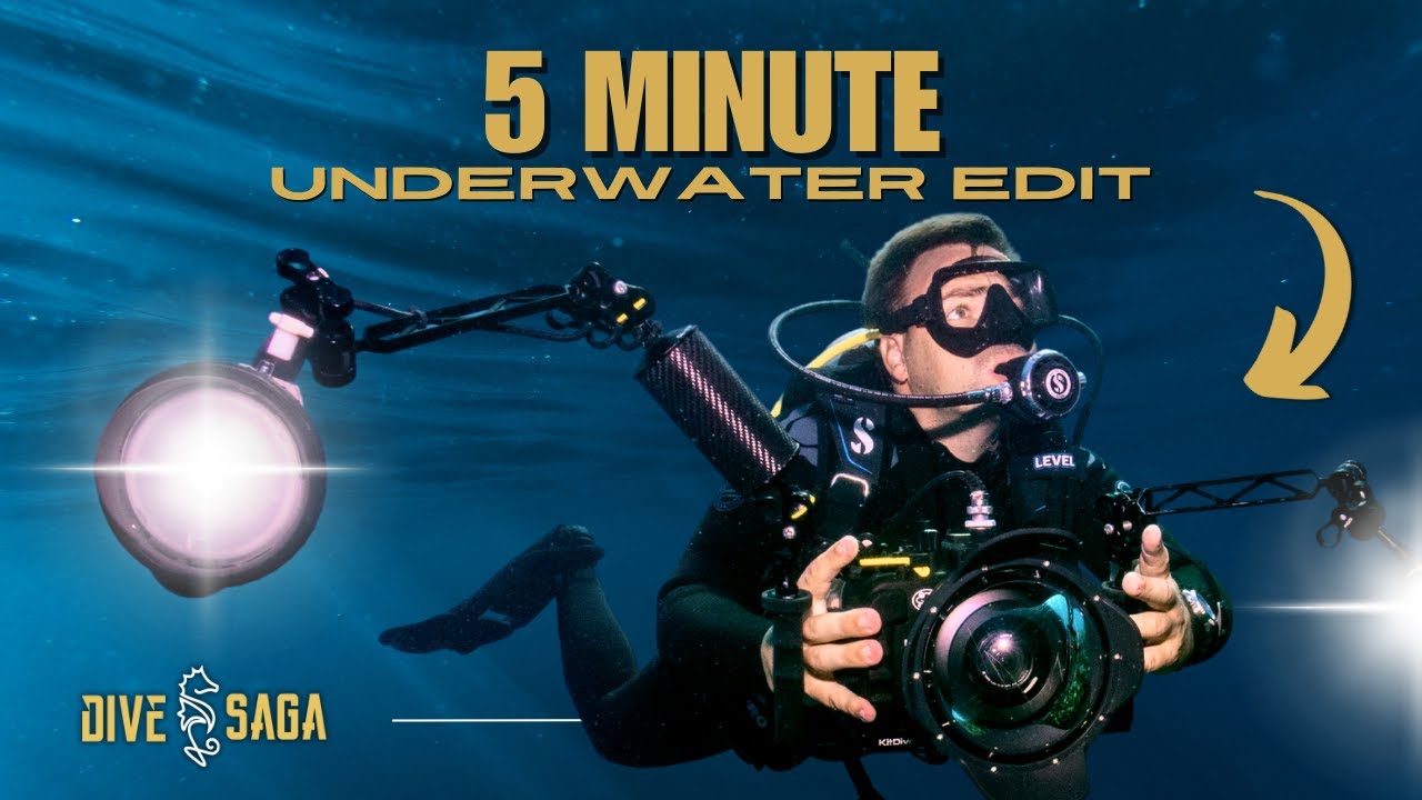 How to EDIT underwater photos in 5 MINUTES