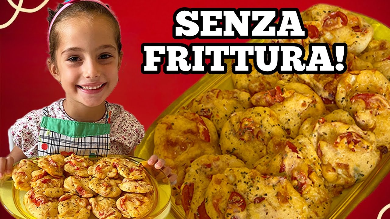 FRITTELLE AL FORNO ALLA MEDITERRANEA 🧀🍅 Morbidissime e Senza Frittura | Ricetta Facile e Veloce