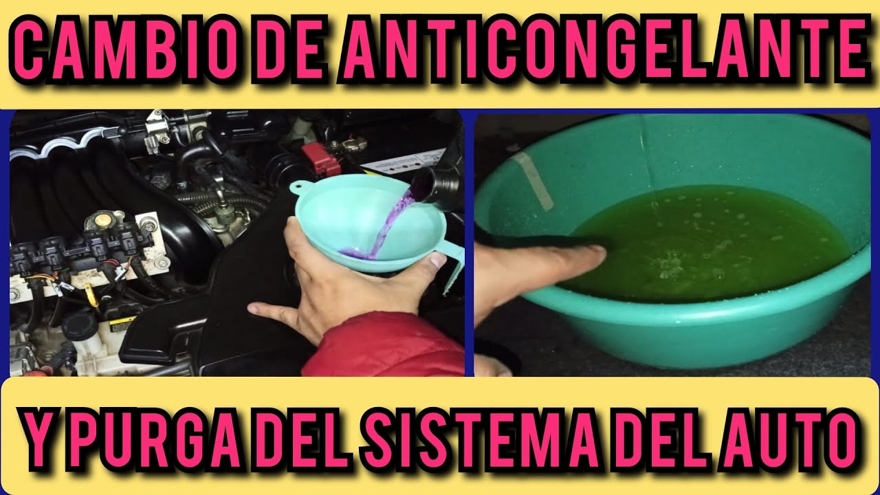 Cómo cambiar ANTICONGELANTE del MOTOR y PURGAR el SISTEMA ( REFRIGERANTE )