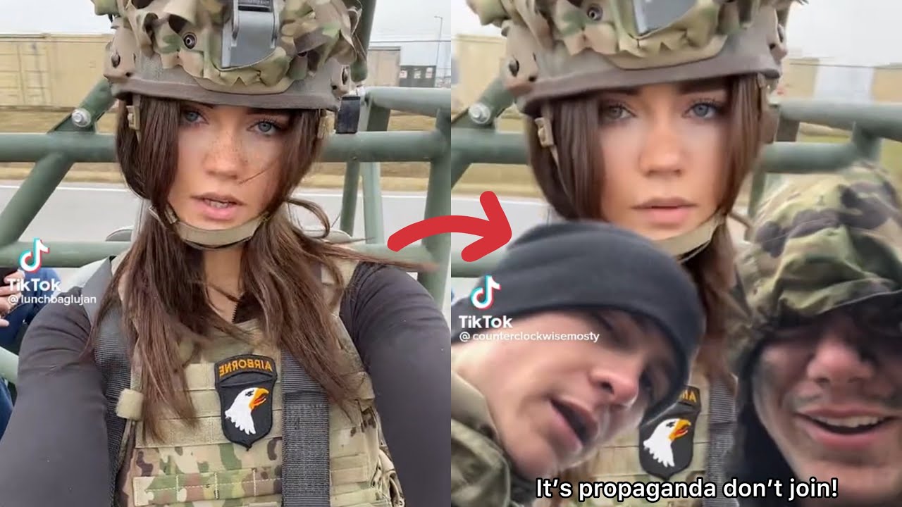 Men EXPOSE Female Soldier On TikTok