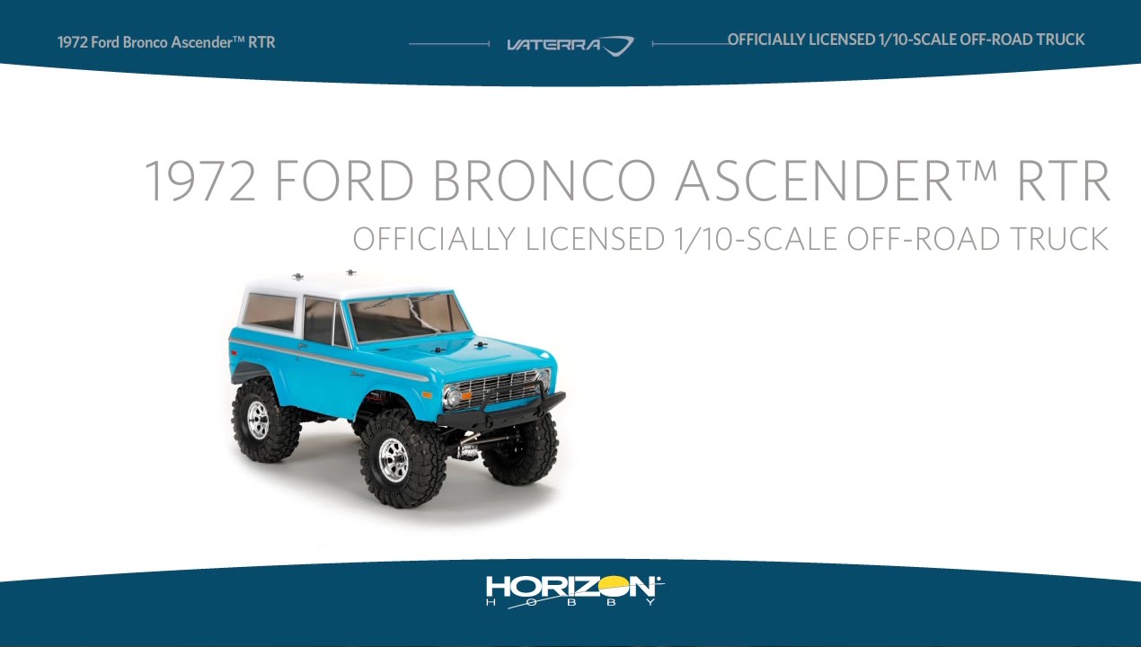 Vaterra 1/10 1972 Ford Bronco Ascender 4WD RTR
