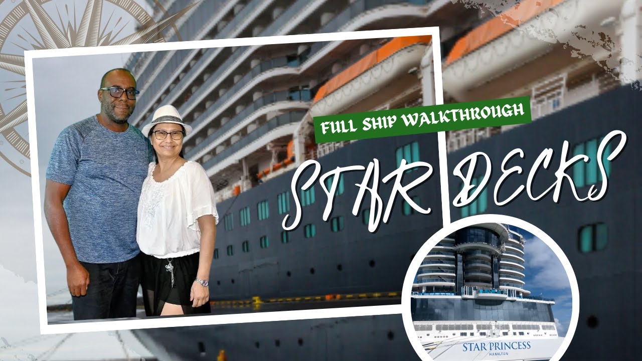 Экскурсия по палубам лайнера Star Princess | Полная планировка корабля и предлагаемые развлечения