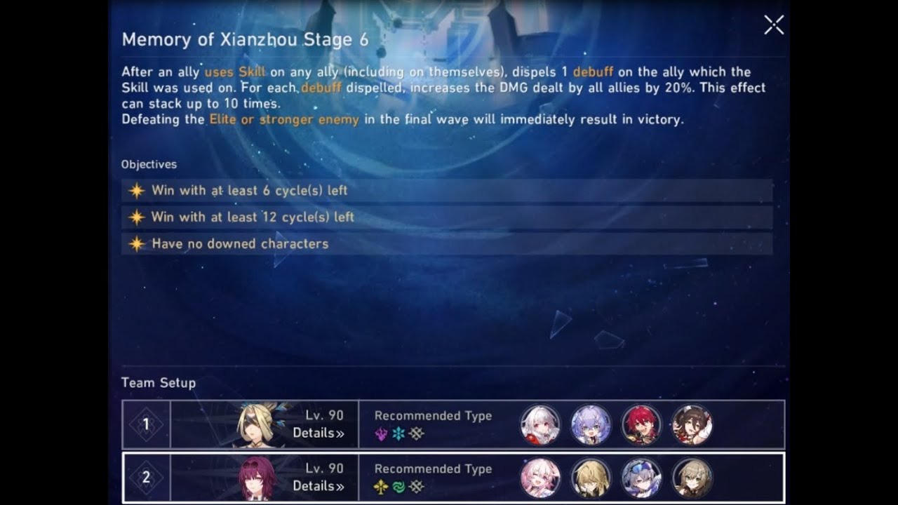 Forgotten Hall 1.2 Memory of XianZhou Stage 6 3 Star | Clara QingQue Main Dps | Honkai Star Rail