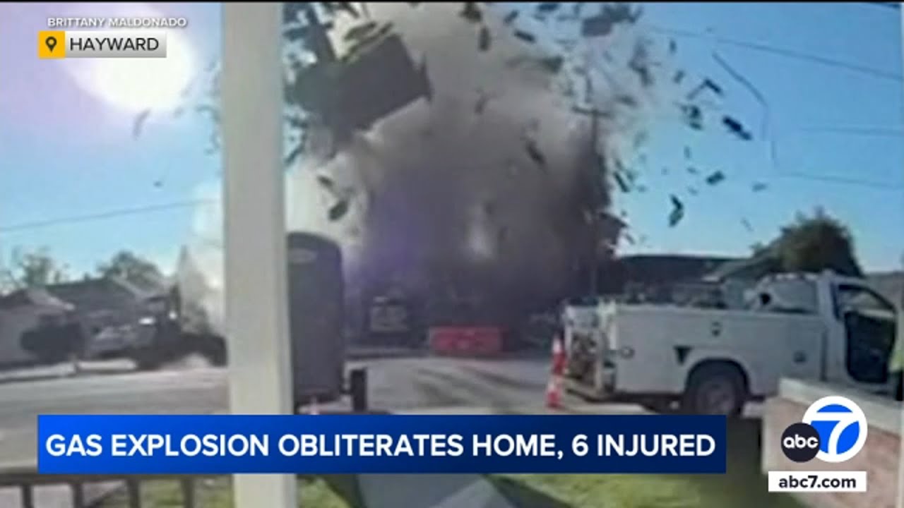 Massive gas explosion obliterates California home, injures 6 people