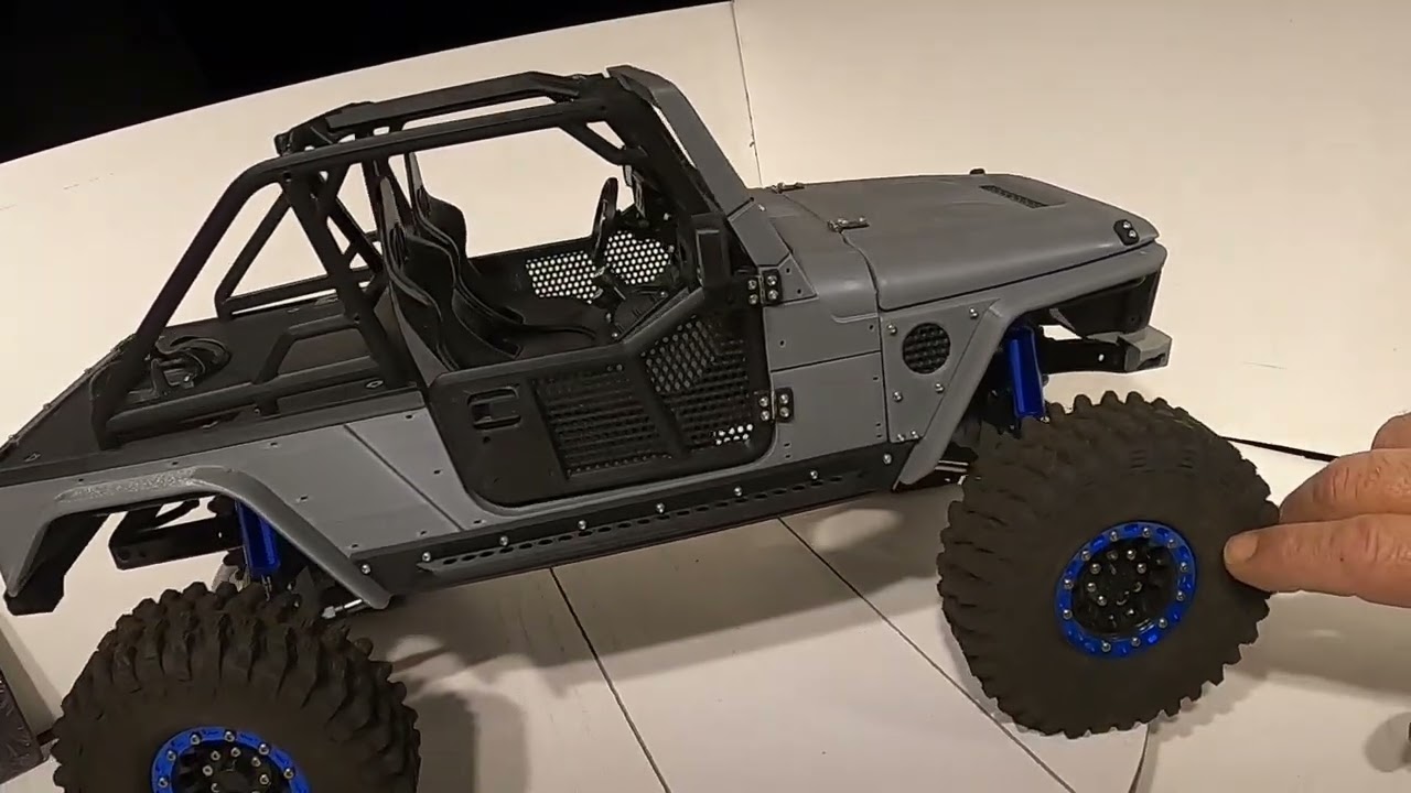 Custom Rc jeep crawler with onboard sound system