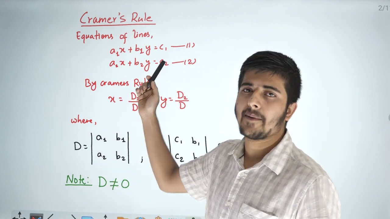 SEE Cramer's Rule || Matrix Lecture 5 || Class 10 Opt Math || SEE Exam