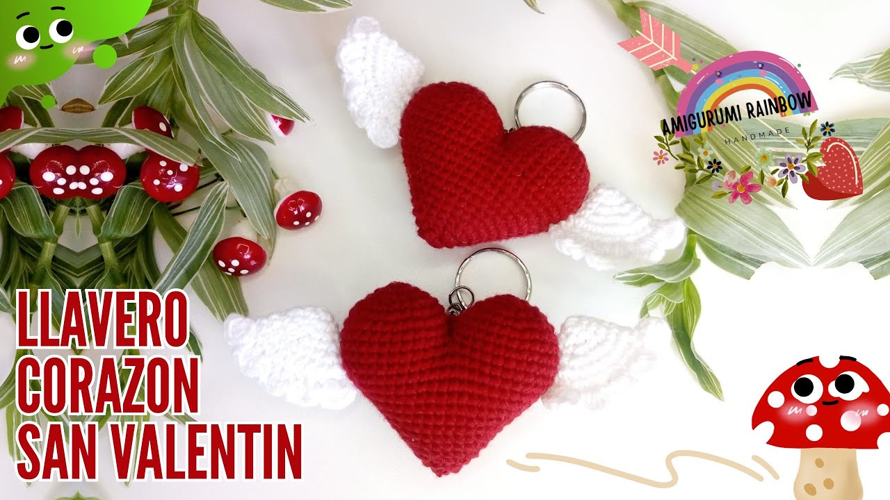 ❤️🏹💘 Брелок Сердце Валентина крючком ❤️🏹💘