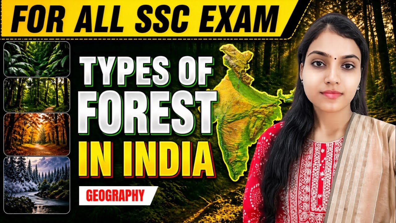 Types of forest in India | SSC CGL GK | GEOGRAPHY for SSC | Natural Vegetation #ssc
