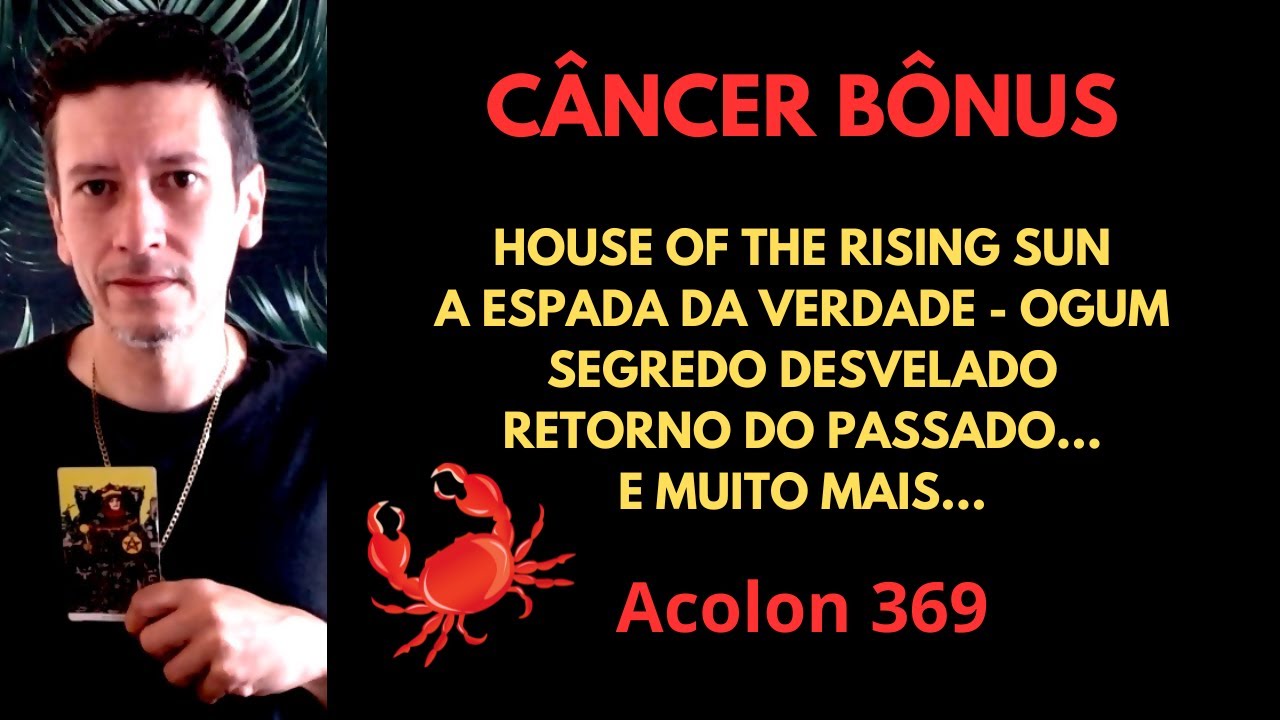 Câncer Bônus - Segredo desvendado, A espada da verdade #cancer #signodecancer #baralhocigano #tarot
