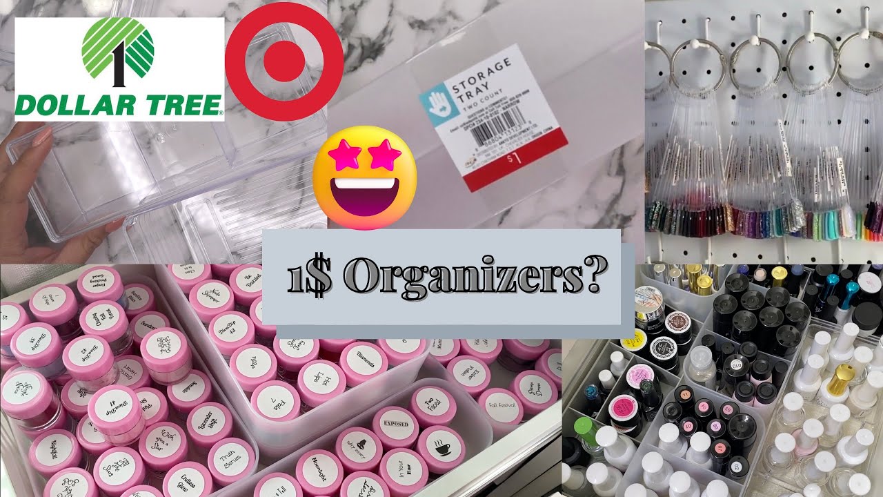 AFFORDABLE NAIL ORGANIZATION| How I Organize my Nail Collection| Dollar Tree and Target Organizers