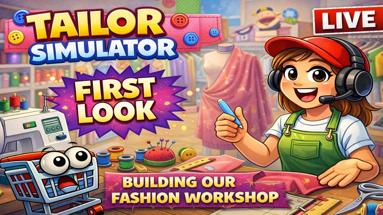 Tailor Simulator | First Look LIVE – Building Our Fashion Workshop