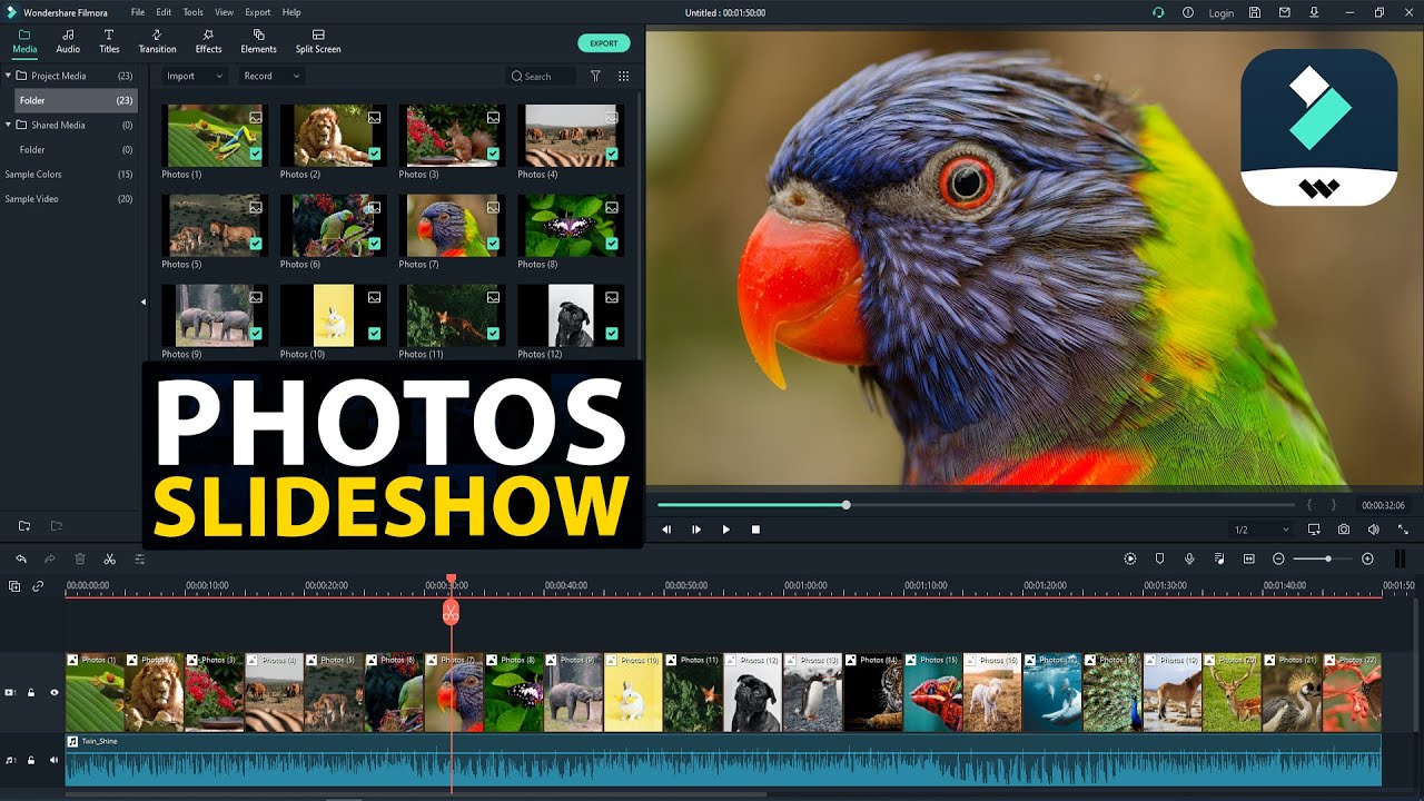 Create Awesome Photos Slideshow Video in Filmora 10