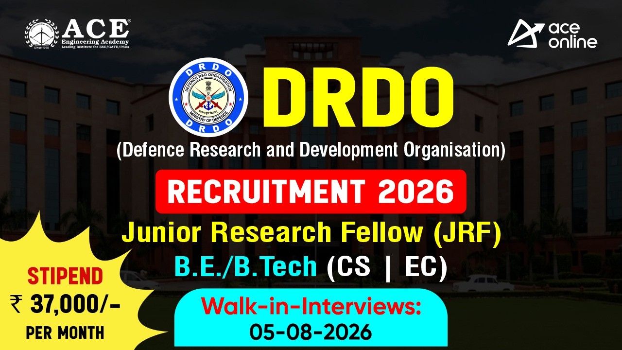 Rekrutacja DRDO 2026 | JRF dla B.E/B.Tech (CS i EC) | Stypendium 37 000 ₹ | Rozmowa kwalifikacyjn...