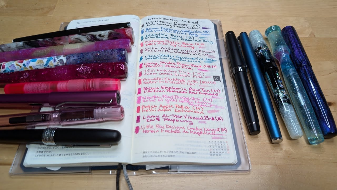 Currently Inked October 2024 - A parade of pink!