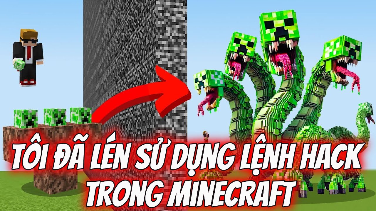 Minecraft, Nhưng Tôi Đã Lén Sử Dụng Lệnh HACK Trong Trận Chiến Xây Dựng