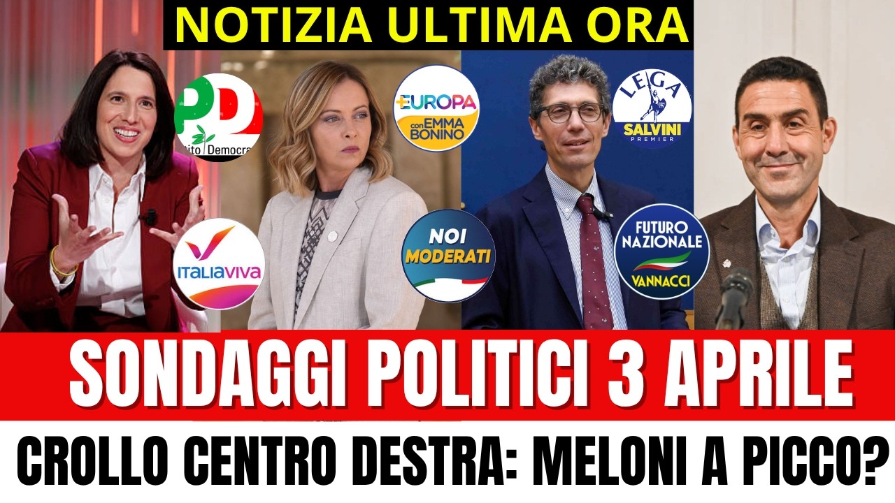 ULTIMA ORA analisi SONDAGGI POLITICI aggiornamento shock: CRISI CENTRO DESTRA, SORPASSO DI SCHLEIN?