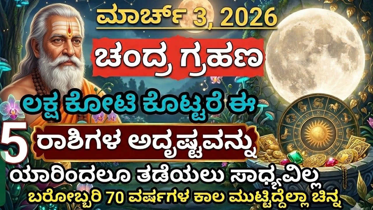  5 ಅದೃಷ್ಟ ರಾಶಿಗಳು 📈💐