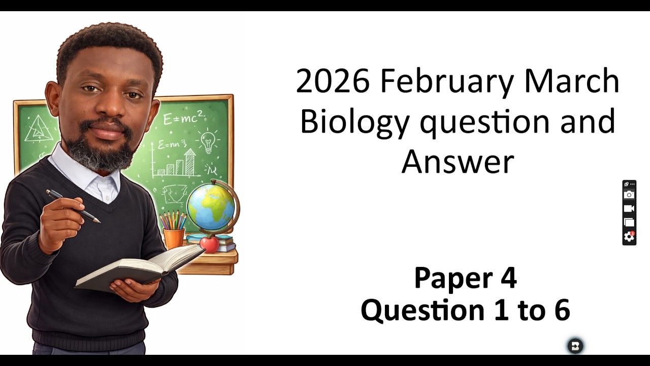 Экзаменационный бланк Cambridge IGCSE Biology 2026, 4-й, февраль-март.