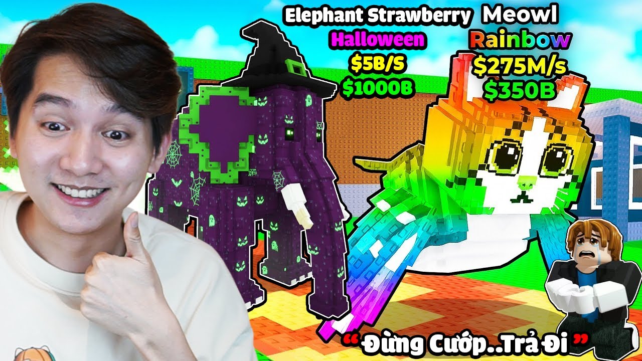 T GAMING FROM NOOB $1 STEAL BRAINROT MEOWL AND STRAWBERRY ELEPHANT OG 9999 BILLION $ IN STEAL A B...