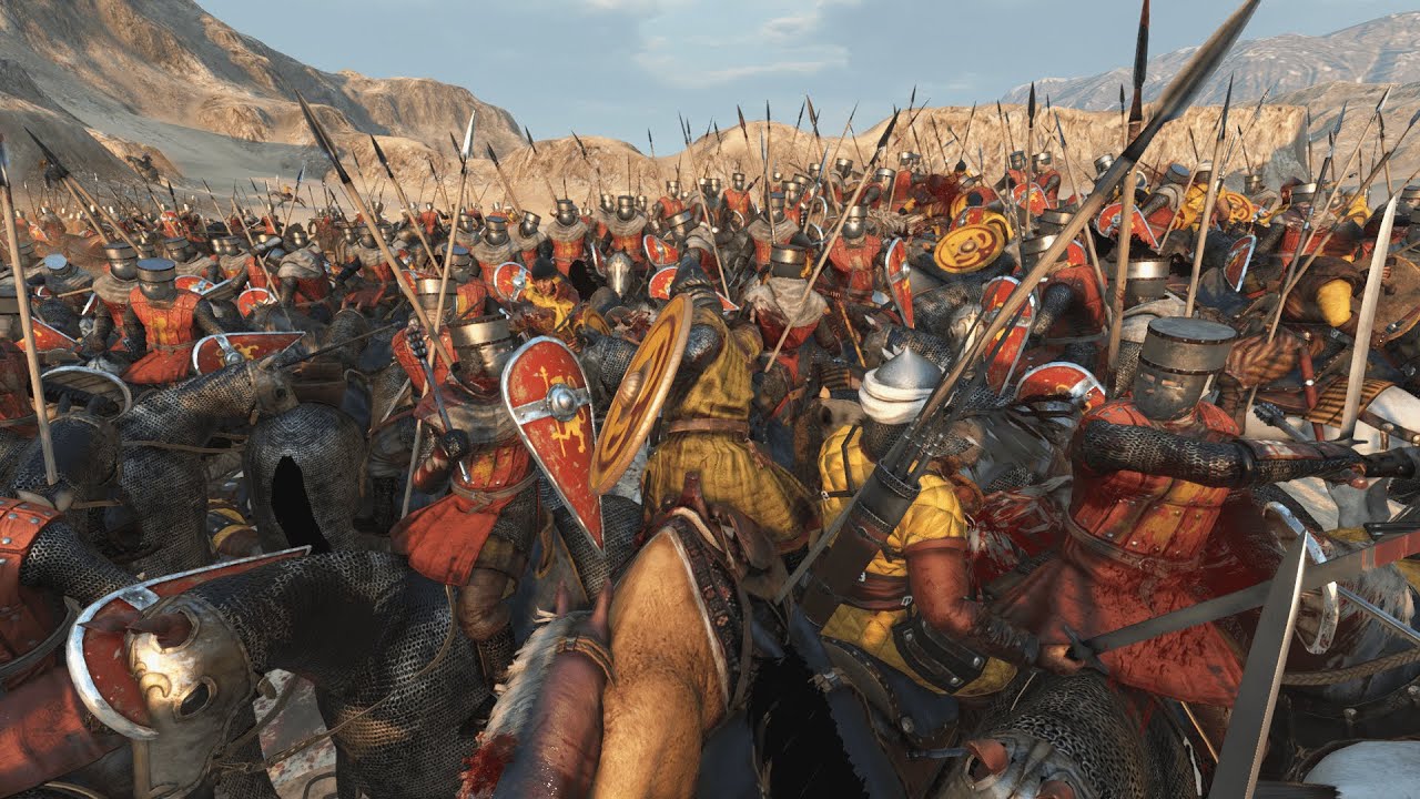 Mamluk Army vs Crusader Army !! Mount & Blade Bannerlord