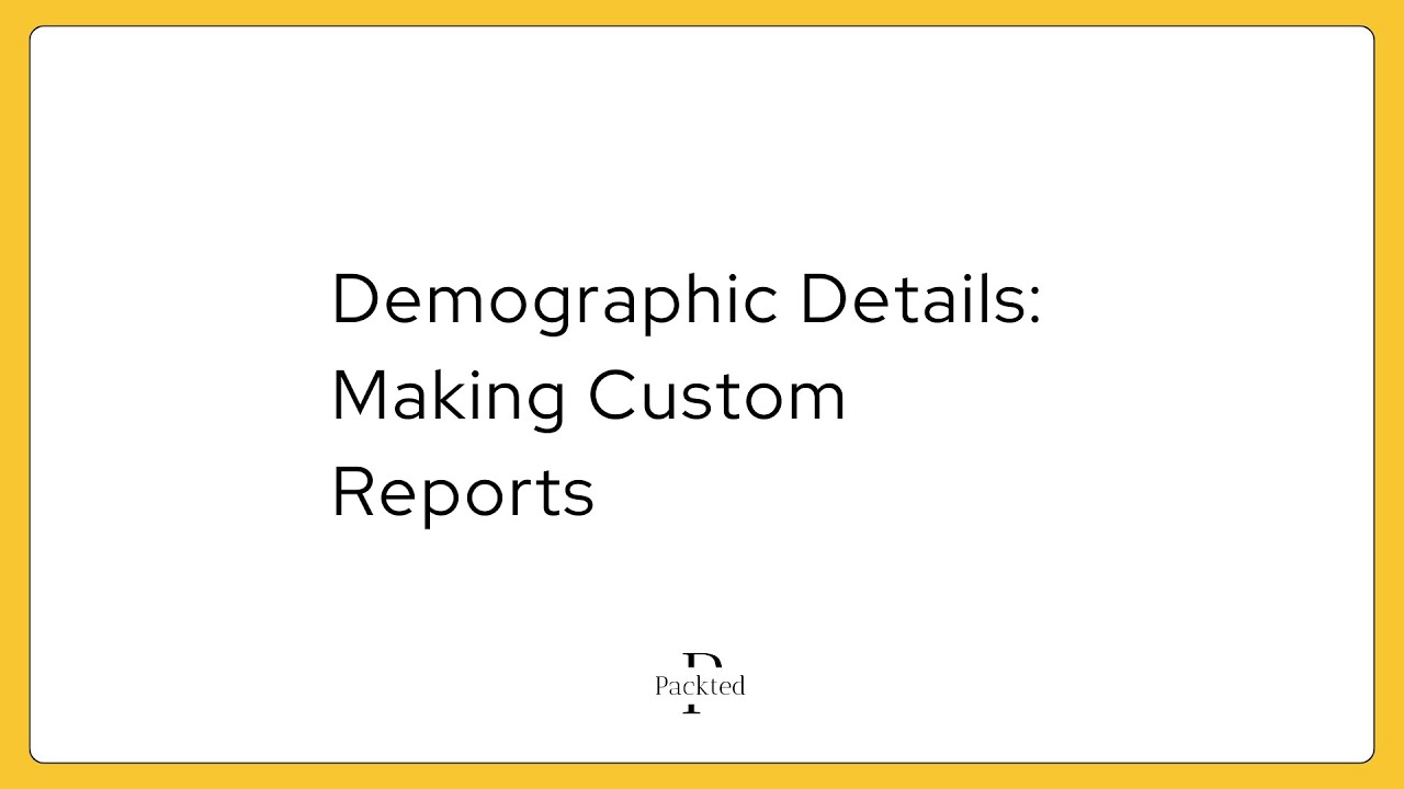 How to make custom report using the Demographic Details template in GA4