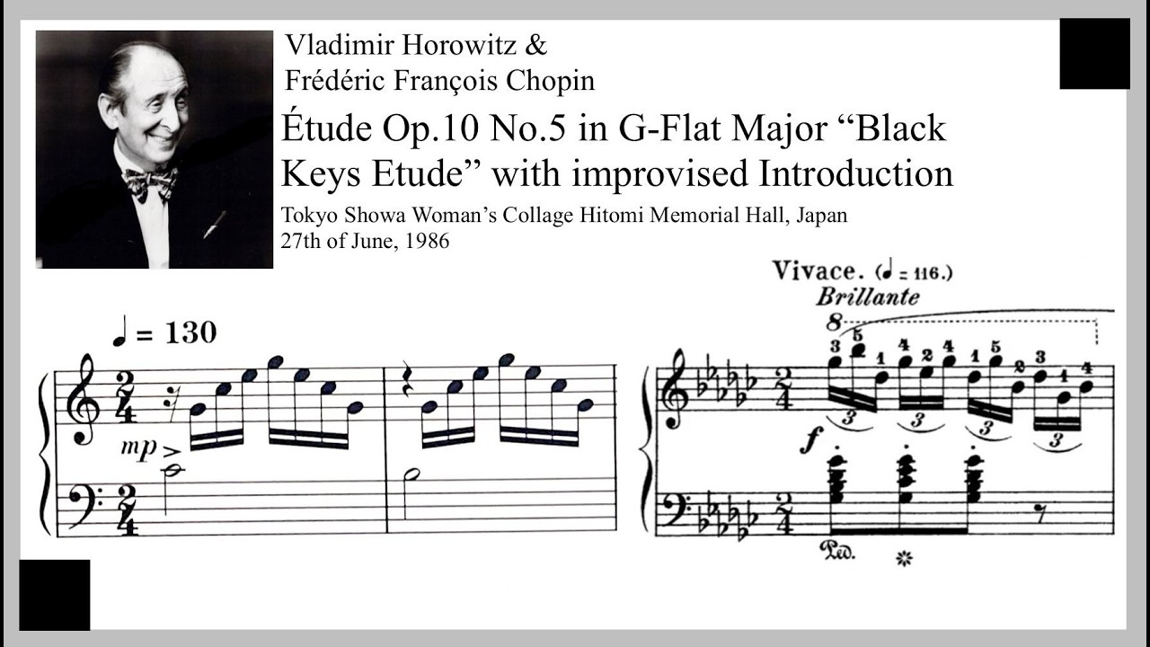 (Improvised Introduction) Étude Op.10 No.5 in G-Flat Major 