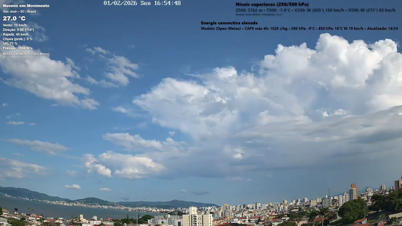 01/02/2026 - Time-lapse das Nuvens | Últimas 24h 