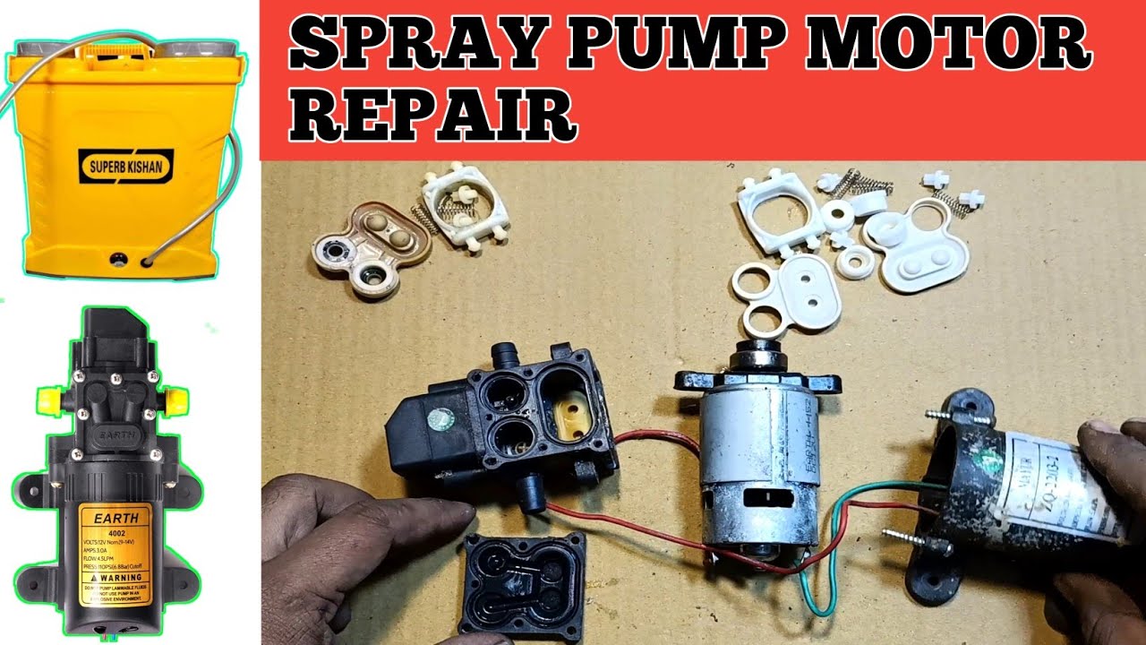 ▶️ How to repair spray pump motor || Agricultural spray pump motor repair.