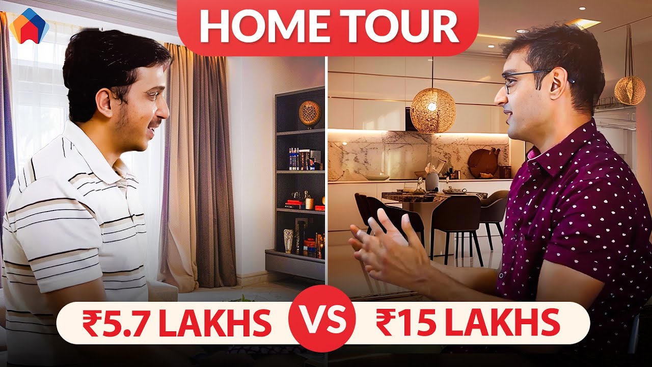 Bengaluru House Tour | 5.7 lakhs vs 15 Lakhs Home Interior