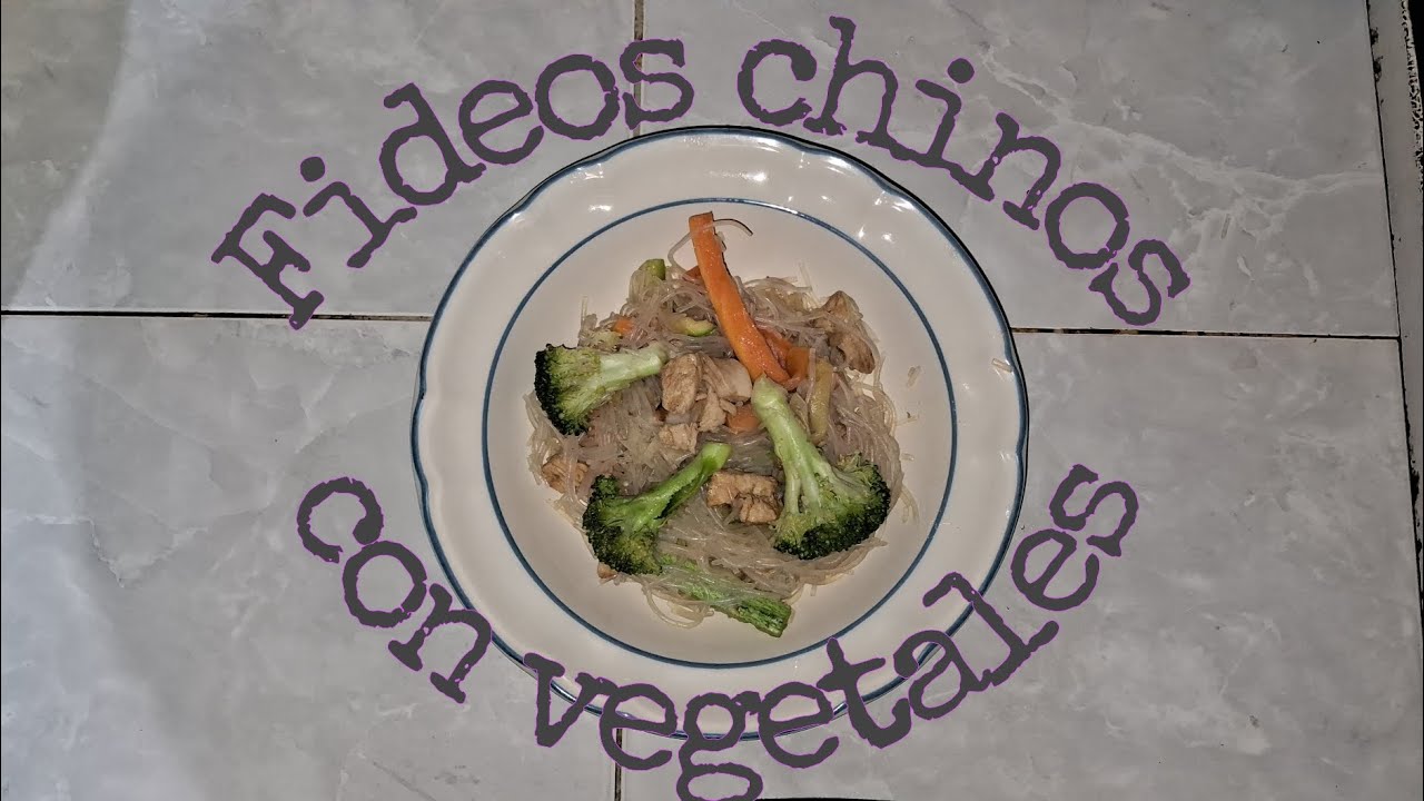Fideos chinos con vegetales 