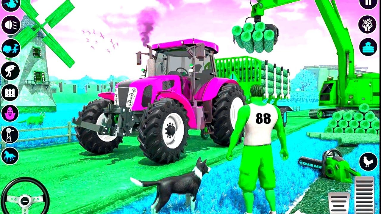 Modern Tractor farming Driving Simulator 3D New Tractor Game Android Gameplay #games #gaming 