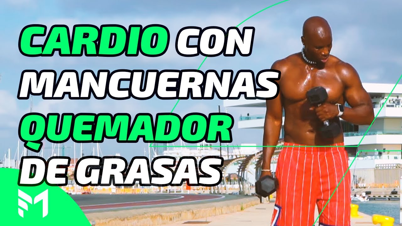 Entrenamiento de #CARDIO con #MANCUERNAS para QUEMAR Grasa en Todo el Cuerpo