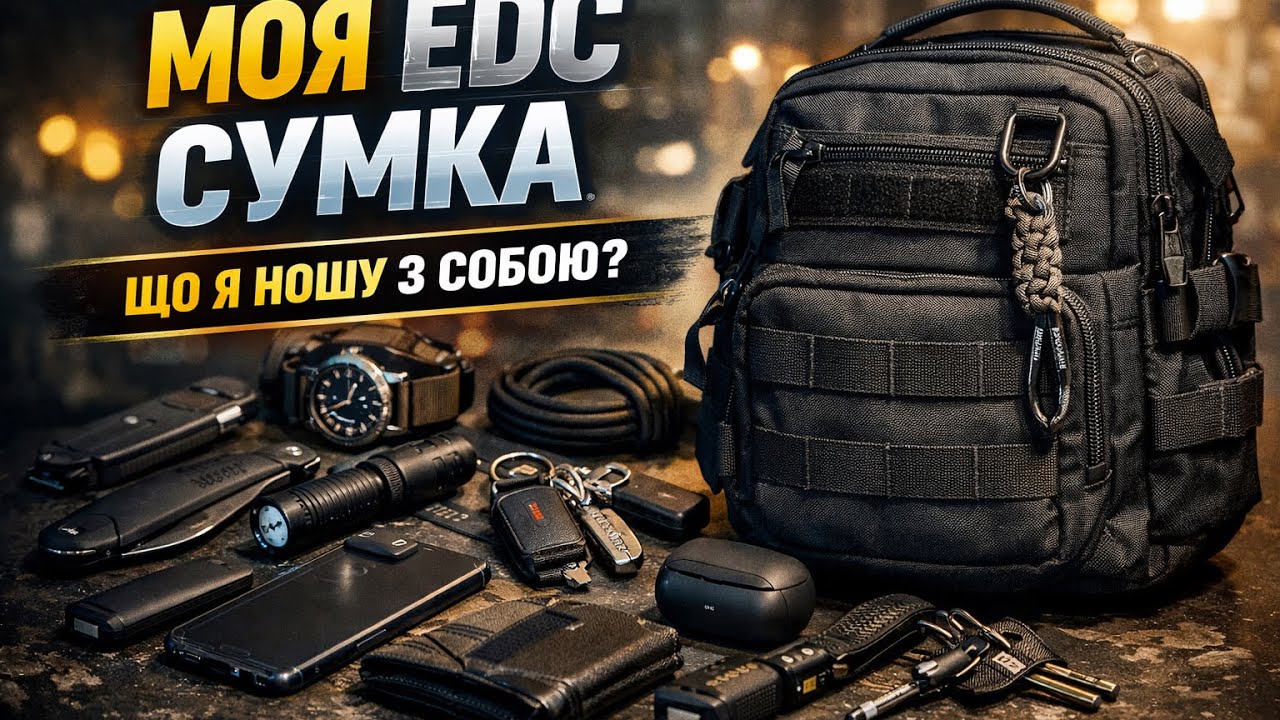 Моя EDC сумка: що я ношу з собою щодня | Hard EDC