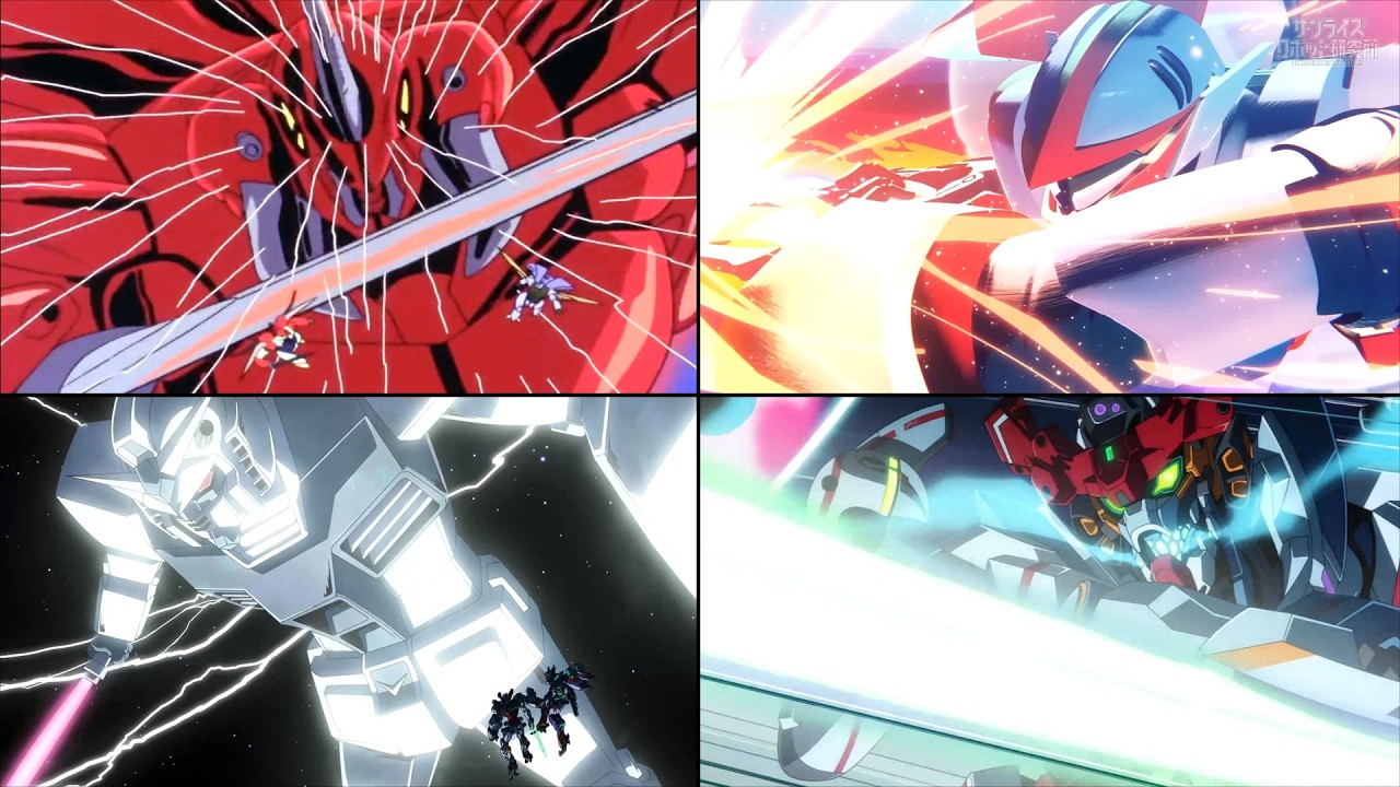 Dunbine VS GQuuuuuuX EP12 Comparison (Gundam Giant)[Hyper 巨大ガンダム ジークアクス RX-78-2 聖戦士ダンバイン ハイパー化 比較]