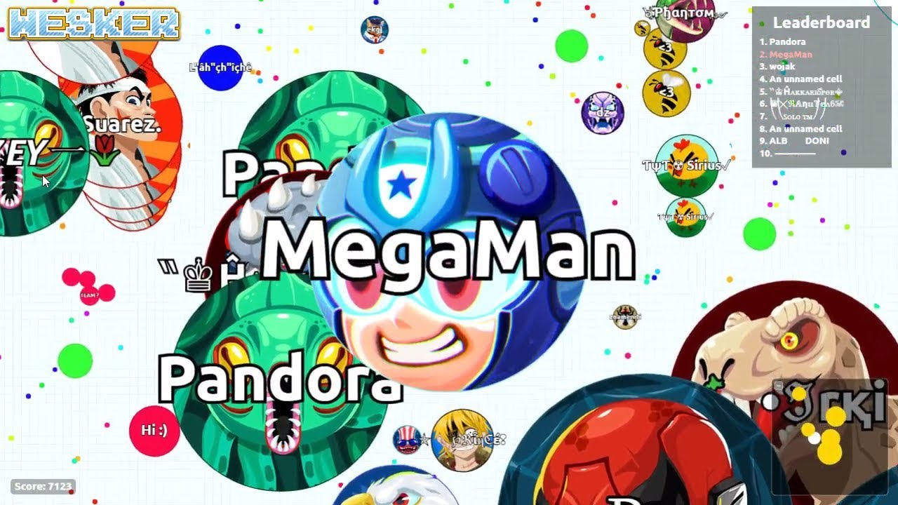 Agario FFA Solo - MegaMan