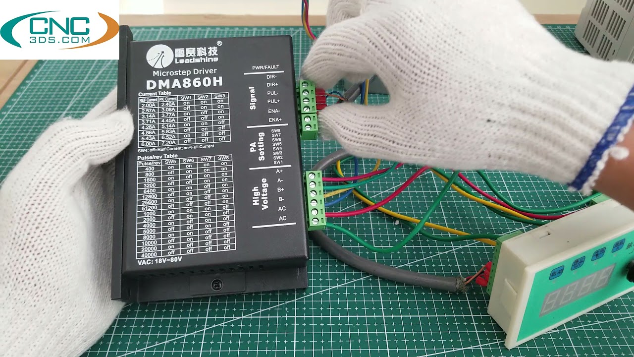 Hướng dẫn sử dụng driver động cơ bước DMA860H - CNC3DS