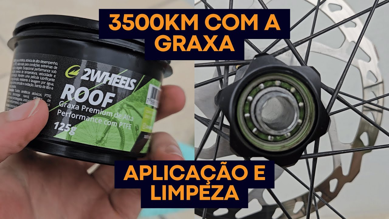 Teste da graxa ROOF 2WHEELS e dicas de limpeza!