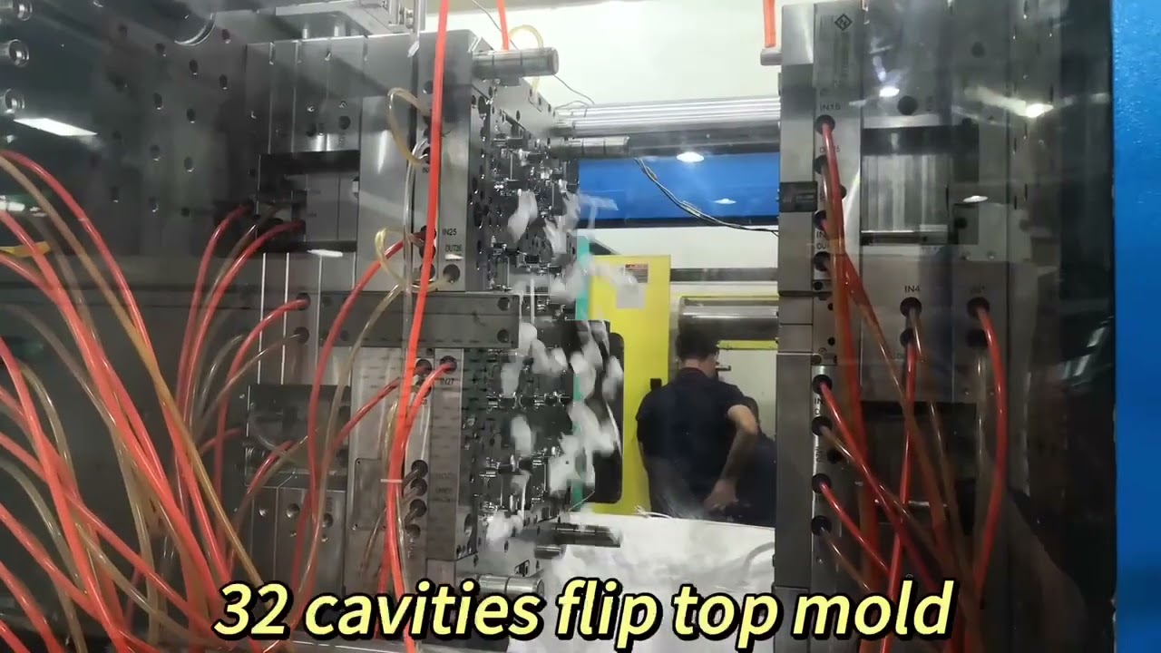 32 cavity flip top cap mold