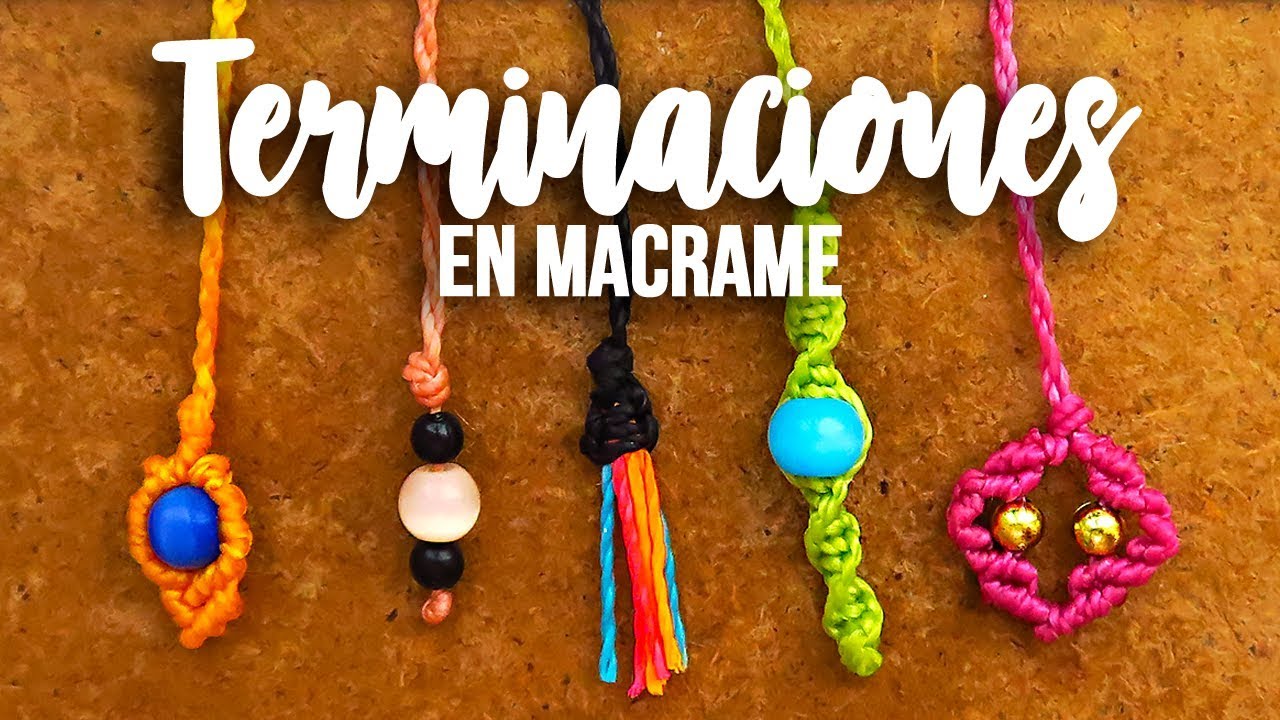 5 Terminaciones De Tejidos » 📌 tip de macramé | diy  ● Basic