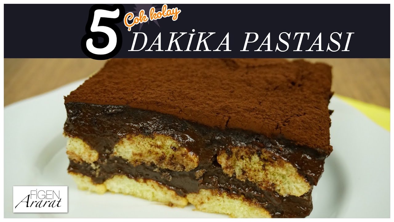 Az malzemeli  ve çok kolay 5 dakika pastası / kedi dilli tatlı tarifleri / Figen Ararat