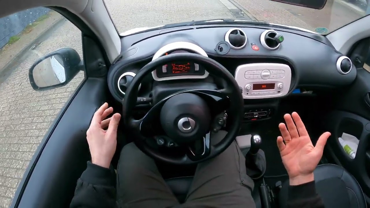 How to drive manual transmission car (engine start, gear shifting, acceleration, break) Smart ForTwo