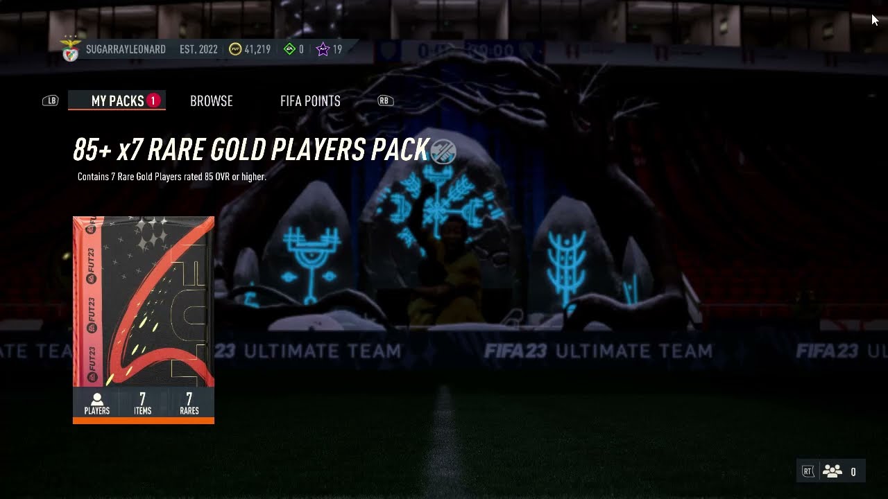 FIFA23: 85+ X7 RARE GOLD PLAYERS PACK