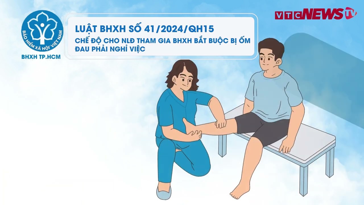 Chế độ cho người lao động tham gia BHXH bắt buộc bị ốm đau phải nghỉ việc