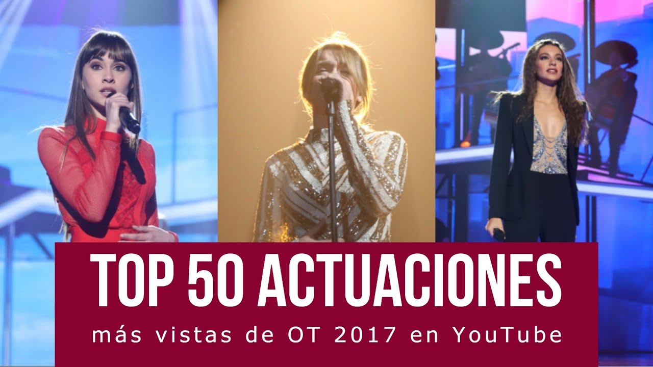 TOP 50 ACTUACIONES más VISTAS de OT 2017 - [Ranking]